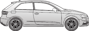 Audi A3 (8V1)
3-türig Typ 8V1, mit und ohne AHK - Vorbereitung