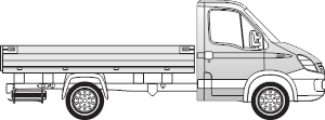 IVECO Daily
Pritschenwagen, mit werksseitiger AHK - Vorbereitung