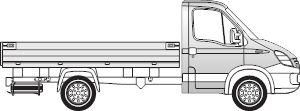 IVECO Daily AHK prep.
Pritschenwagen /Fahrgestell / Kastenwagen mit werksseitiger AHK - Vorbereitung