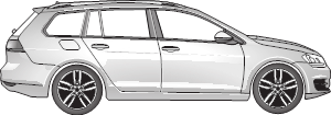 Volkswagen Golf 7
Variant, mit und ohne AHK-Vorbereitung
