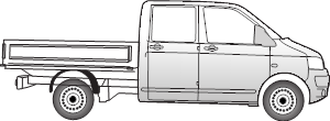 Volkswagen T6
Pritschenwagen und Fahrgestell mit werksseitiger AHK - Vorbereitung