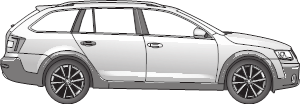 Skoda Octavia III Scout
mit und ohne AHK - Vorbereitung