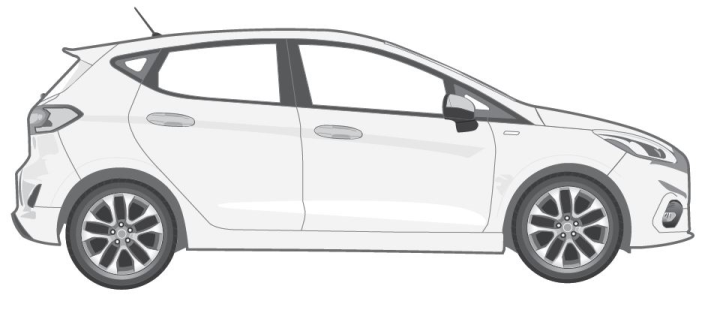 Ford Fiesta Mk9
Für Fahrzeuge ohne Vorbereitung