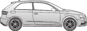 Audi A3 (8V1)
3-türig Typ 8V1, mit und ohne AHK - Vorbereitung