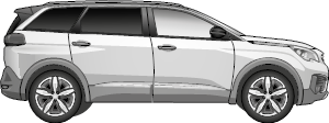 Peugeot 5008
für Fahrzeuge mit AHK-Vorbereitung im Fahrzeugheck