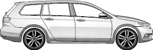 Volkswagen Golf 7 Alltrack
mit und ohne AHK - Vorbereitung