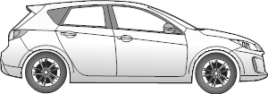 Mazda 3
4/5 Türer / auch für Fahrzeuge mit SCBS-R System