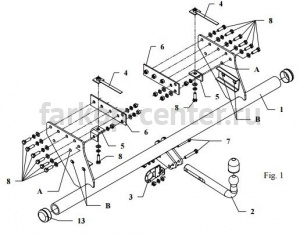 Фаркоп Auto-Hak для MITSUBISHI L200 2006-2015. Артикул Z 36