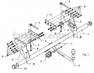 Фаркоп Auto-Hak для MITSUBISHI L200 2006-2015. Артикул Z 36
