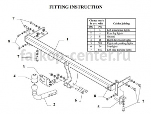 Фаркоп Auto-Hak для HYUNDAI ELANTRA 2000-2006. Артикул J 49