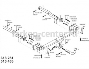 Фаркоп Westfalia для MERCEDES-BENZ GLK-CLASS X204 2008-2015. Артикул 313433600001