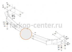 Фаркоп Aragon для HYUNDAI ix55 2009-2013. Артикул E2512AV