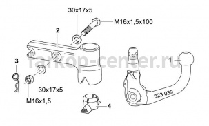 Фаркоп Westfalia для LAND ROVER RANGE ROVER 2002-2012. Артикул 323062600001