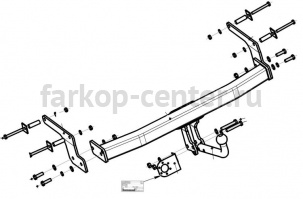 Фаркоп Bosal Russia для NISSAN TERRANO 2014-2019г. Артикул 4374-A
