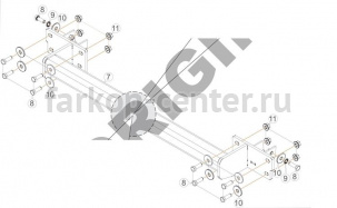 Фаркоп Aragon для MERCEDES-BENZ GLA-CLASS X156 2014-2019г. Артикул E4124AA