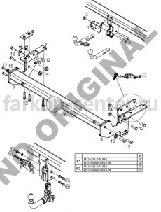 Фаркоп Aragon для NISSAN X-TRAIL T32 2014-2019г. Артикул E4417CA