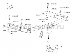 Фаркоп Westfalia для AUDI A6 Allroad 2006-2011. Артикул 305309600001