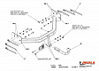Фаркоп для CHRYSLER PACIFICA. Без выреза в бампере. с 2003 по 2008 г.в.
