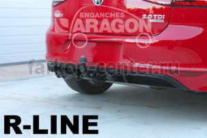 Фаркоп Aragon для VOLKSWAGEN GOLF 5 2003-2008. Артикул E6700DA