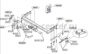 Фаркоп Brink для TOYOTA AVENSIS 2003-2009. Артикул 438300