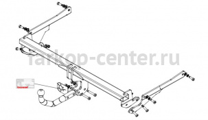 Фаркоп Bosal Russia для MAZDA 3 2013-2019г. Артикул 4533-A