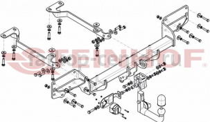 Фаркоп Steinhof для LAND ROVER RANGE ROVER SPORT 2013-2019г. Артикул L-117