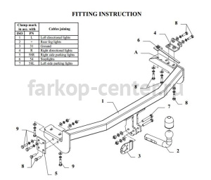 Фаркоп Auto-Hak для NISSAN ALMERA N15 1995-2000. Артикул V 10