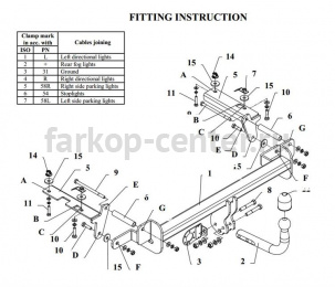 Фаркоп Auto-Hak для OPEL ZAFIRA B 2005-2012. Артикул E 48