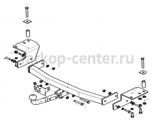 Фаркоп Bosal Russia для LIFAN CEBRIUM 2014-2019г. Артикул 3319-A