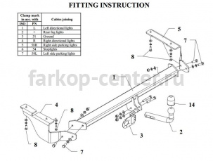 Фаркоп Auto-Hak для CITROEN C5 2001-2004. Артикул P 23