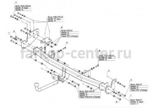 Фаркоп Bosal Russia для INFINITI FX 2003-3009. Артикул 8010-A