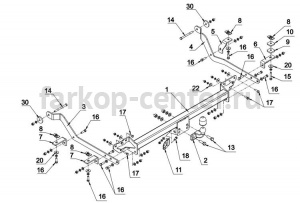 Фаркоп Auto-Hak для FIAT DUCATO 2006-2019г. Артикул R 41