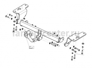 Фаркоп Bosal Russia для TOYOTA COROLLA E140/E150 2007-2013. Артикул 3087-A