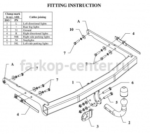 Фаркоп Auto-Hak для FORD MONDEO 2007-2015. Артикул C 54
