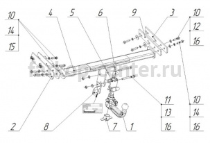 Фаркоп Bosal Russia для VOLVO XC70 2007-2016. Артикул 7012-AK41