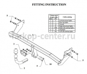 Фаркоп Auto-Hak для KIA PICANTO 2004-2011. Артикул T 46