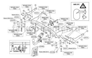 Фаркоп Brink для CHEVROLET CAPTIVA 2013-2019г. Артикул 575700