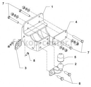 Фаркоп Auto-Hak для TOYOTA HILUX 2005-2015. Артикул 0 79