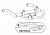 Фаркоп для NISSAN KUBISTAR. Без выреза в бампере. с 2002 по 2009 г.в.