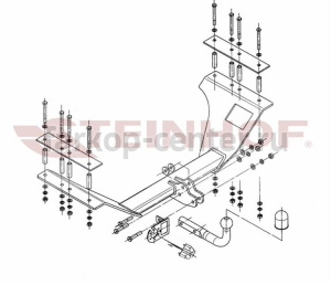 Фаркоп Steinhof для HONDA CR-V 2002-2007. Артикул H-034