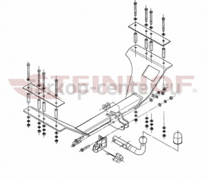 Фаркоп Steinhof для HONDA CR-V 2002-2007. Артикул H-034