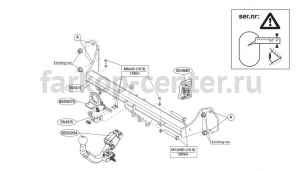Фаркоп Brink для BMW 3-SERIES F30/F31 2011-2019г. Артикул 554500