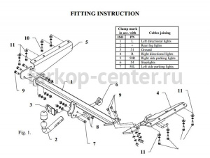 Фаркоп Auto-Hak для HONDA CR-V 2007-2012. Артикул Y 33