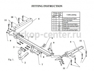 Фаркоп Auto-Hak для HONDA CR-V 2007-2012. Артикул Y 33