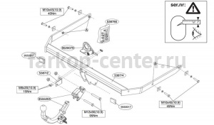 Фаркоп Brink для FORD C-MAX 2003-2010. Артикул 538700