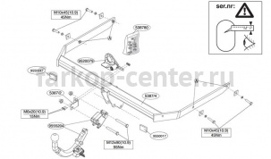 Фаркоп Brink для FORD C-MAX 2003-2010. Артикул 538700