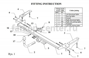 Фаркоп Auto-Hak для CITROEN C5 2004-2008. Артикул P 27