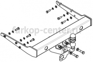 Фаркоп Motodor для VOLKSWAGEN MULTIVAN T5 2003-2015. Артикул 92705-F