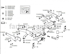 Фаркоп Westfalia для CHEVROLET CAPTIVA 2006-2013. Артикул 342217600001