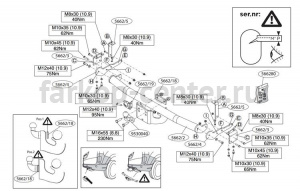 Фаркоп Brink для RENAULT KANGOO 2008-2019г. Артикул 566200